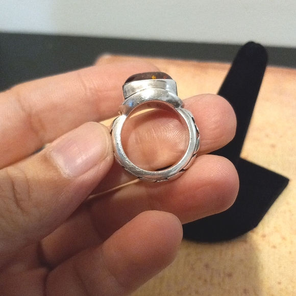 Lori Bonn 925 amber ring - Picture 5 of 11